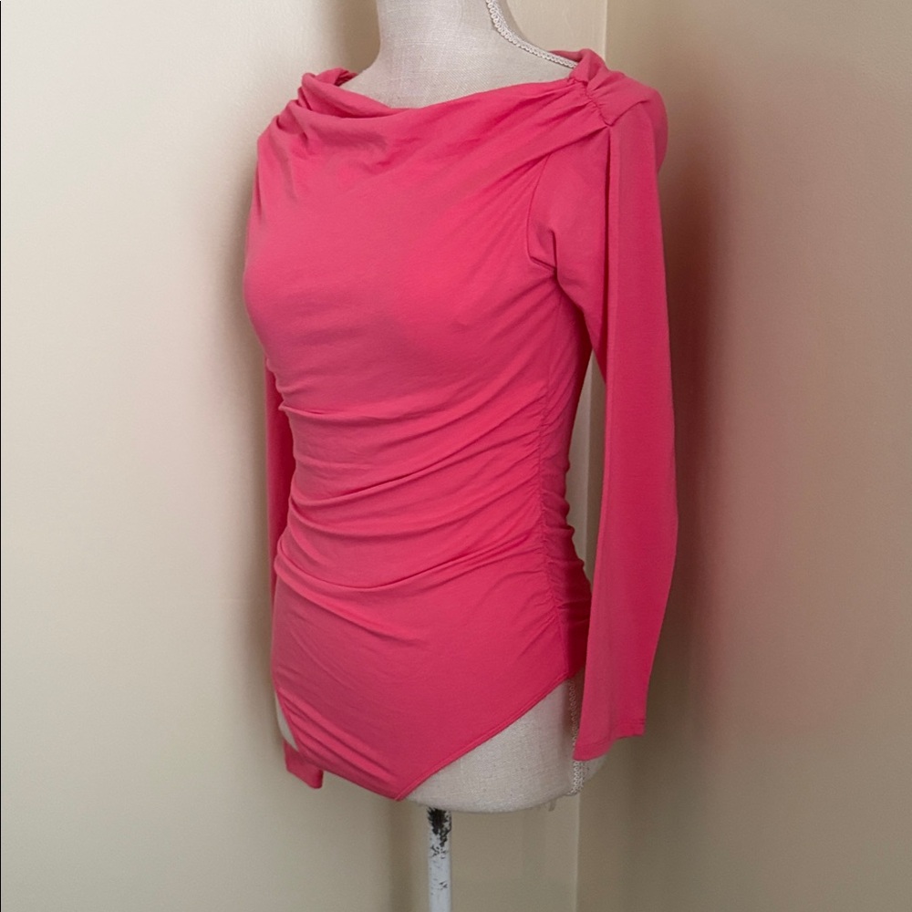 Chelsea & Violet Vibrant Pink Long Sleeve Top - Picture 7 of 8